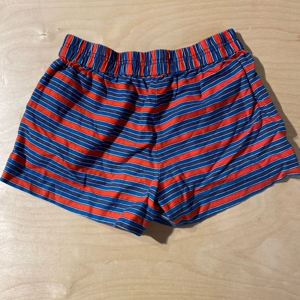 J. Crew Vibrant Red and Blue Striped Shorts 4 (HS) - Picture 8 of 8